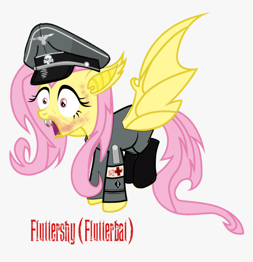 Forcemation, Clothes, Flutterbat, Fluttershy, Nazi, - Mlp Bat Pony Fluttershy, HD Png Download, Free Download