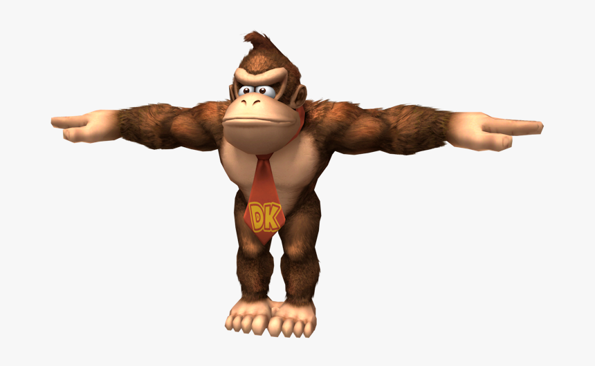 Transparent Donkey Kong Png - Donkey Kong T Pose Transparent, Png Download, Free Download