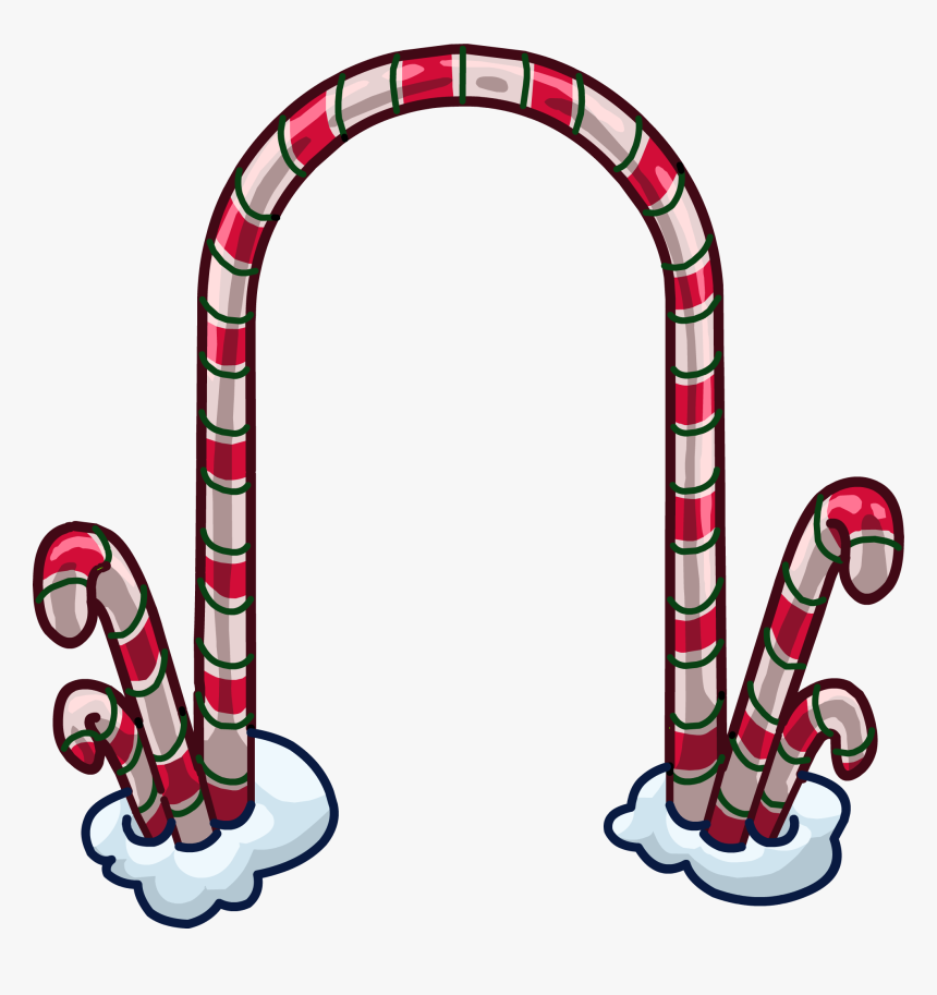 Clipart Forest Candy - Candy Cane Arch Png, Transparent Png, Free Download