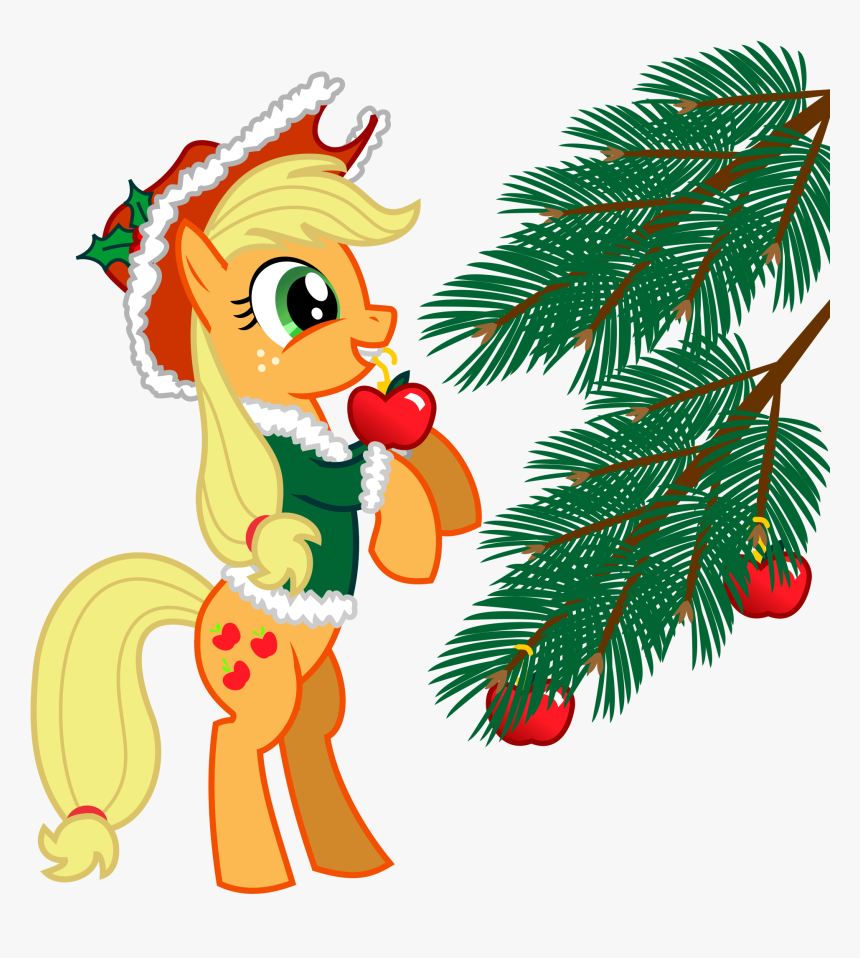 Christmas Pony Clipart - Pony Friendship Is Magic Applejack, HD Png Download, Free Download