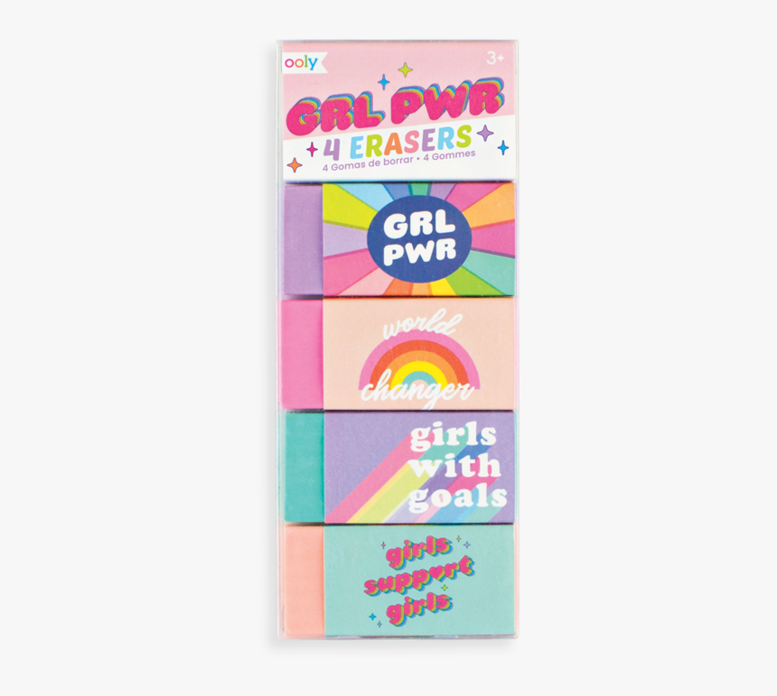 Girl Power Erasers - School Erasers For Girls, HD Png Download, Free Download