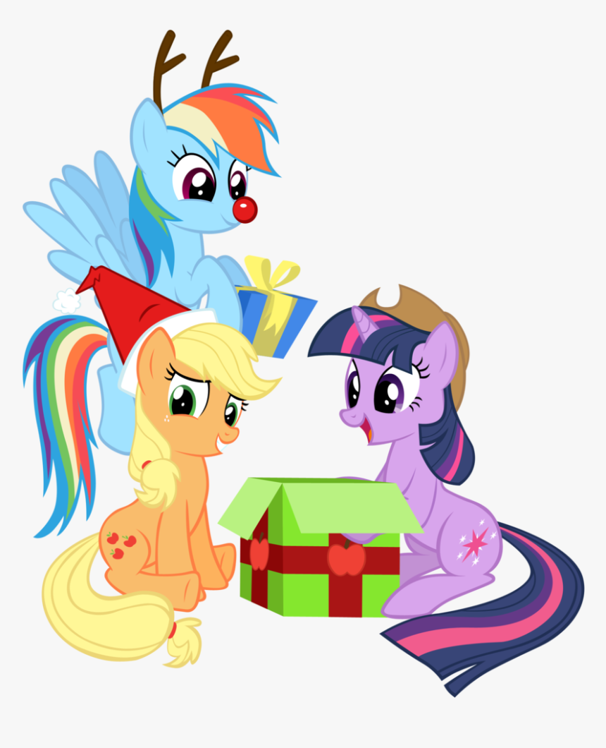 Accessory Swap, Applejack, Artist - My Little Pony Christmas Png, Transparent Png, Free Download
