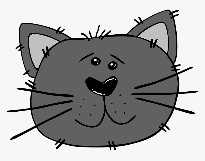 Cat, Angry, Face, Feline, Carnivore - Cartoon Cats Face Png, Transparent Png, Free Download