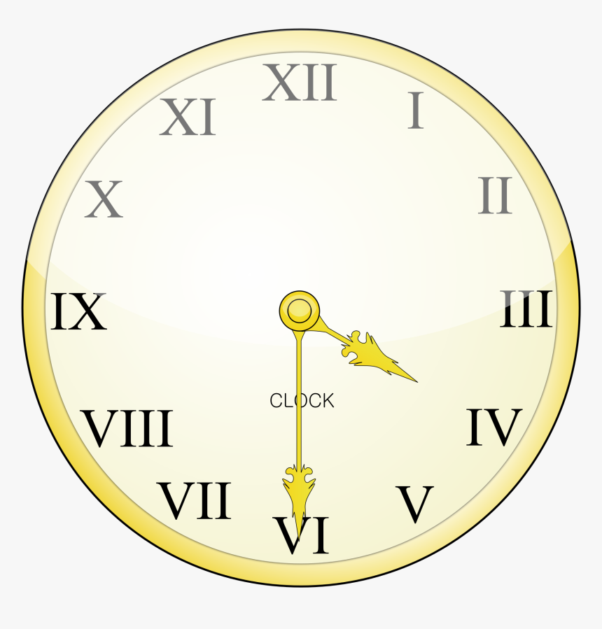 Round Clock - Roman Numeral Clock Blank, HD Png Download, Free Download