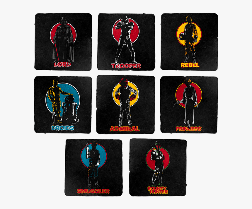 Tracy Wars 8 Coaster Set - Dick Tracy Star Wars, HD Png Download, Free Download