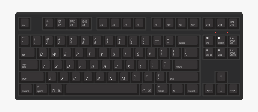 Keyboard Clipart Qwerty Keyboard, HD Png Download, Free Download