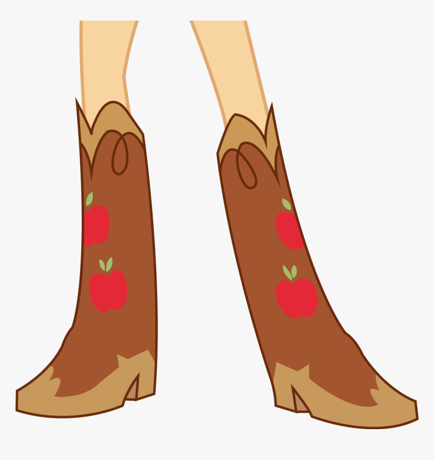 Image Applejack S Boots - Boots In Cartoon Of Girls, HD Png Download, Free Download