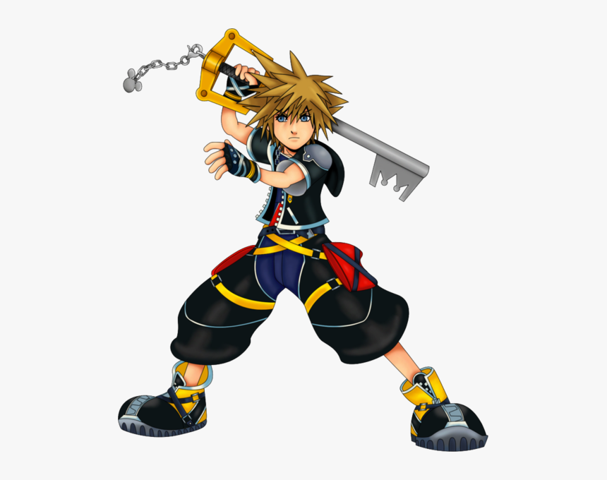 Kingdom Hearts Sora Cartoon, HD Png Download - kindpng.