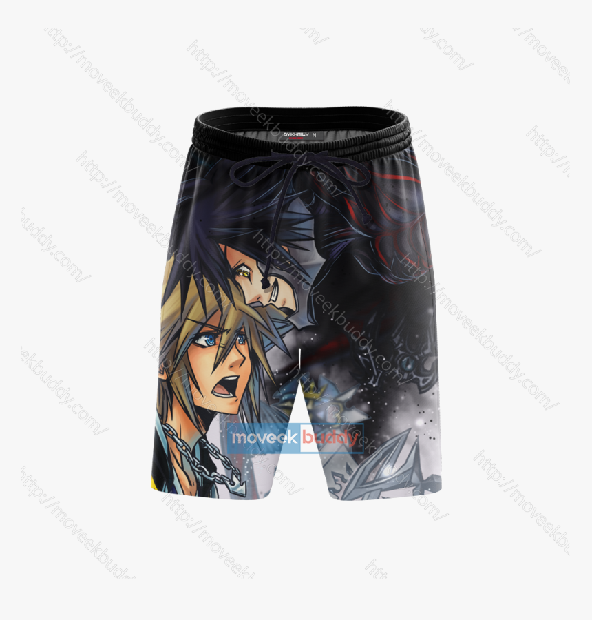 Kingdom Hearts Vanitas And Sora 3d Beach Shorts - Cartoon, HD Png Download, Free Download