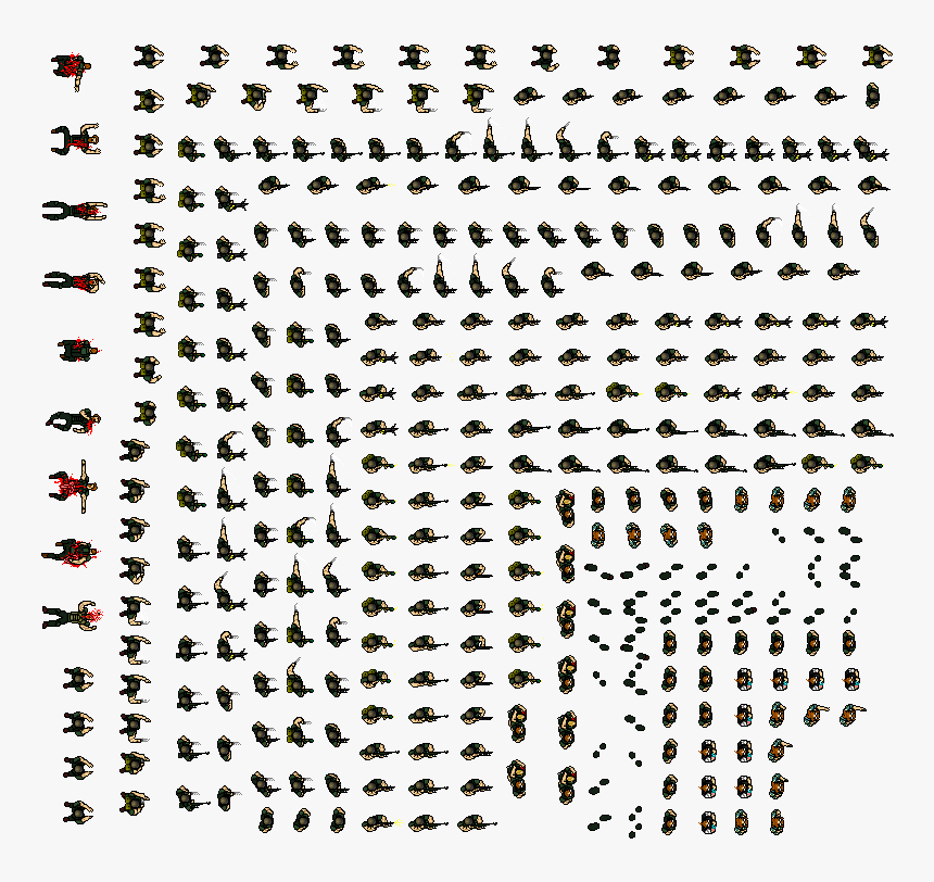 Hotline Miami Sprite Sheet - Circle, HD Png Download, Free Download