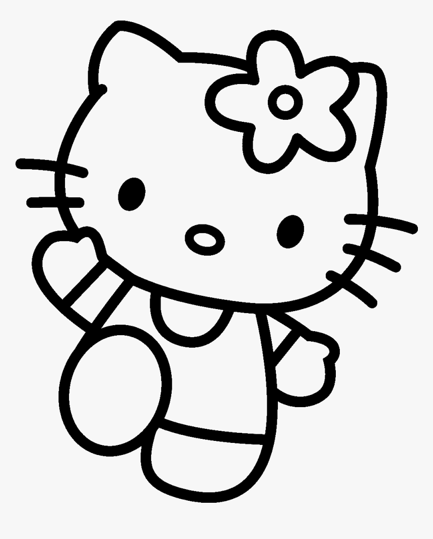 Transparent Cute Kitty Png - Coloring Mermaid Hello Kitty, Png Download, Free Download