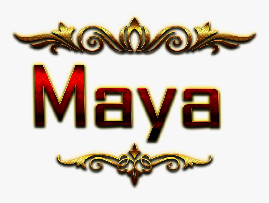 Maya Name Logo Bokeh Png - Abhinav Name, Transparent Png, Free Download