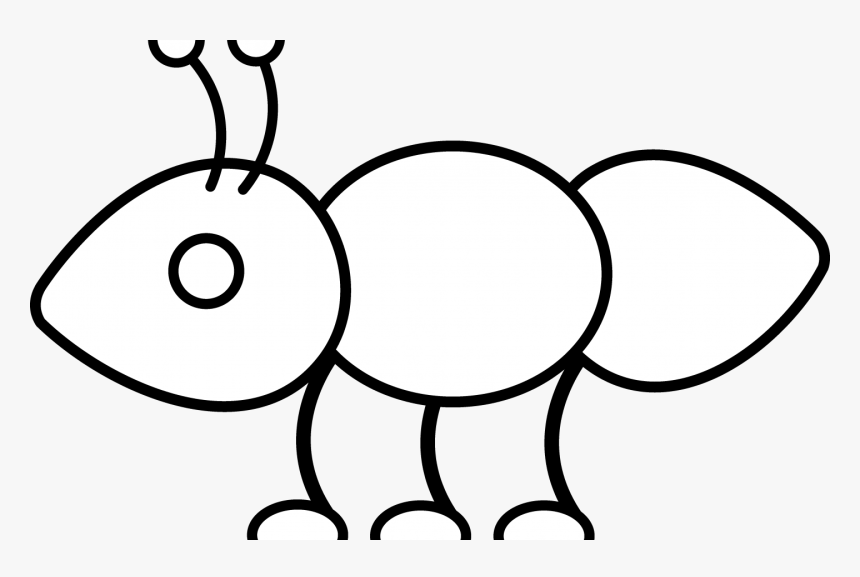Coloring Pages Clipart Ant - Outline Ant Clip Art, HD Png Download, Free Download