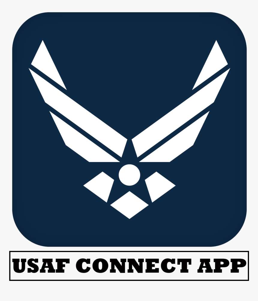 Air Force Connect App - Us Air Force In Blue Circle, HD Png Download, Free Download