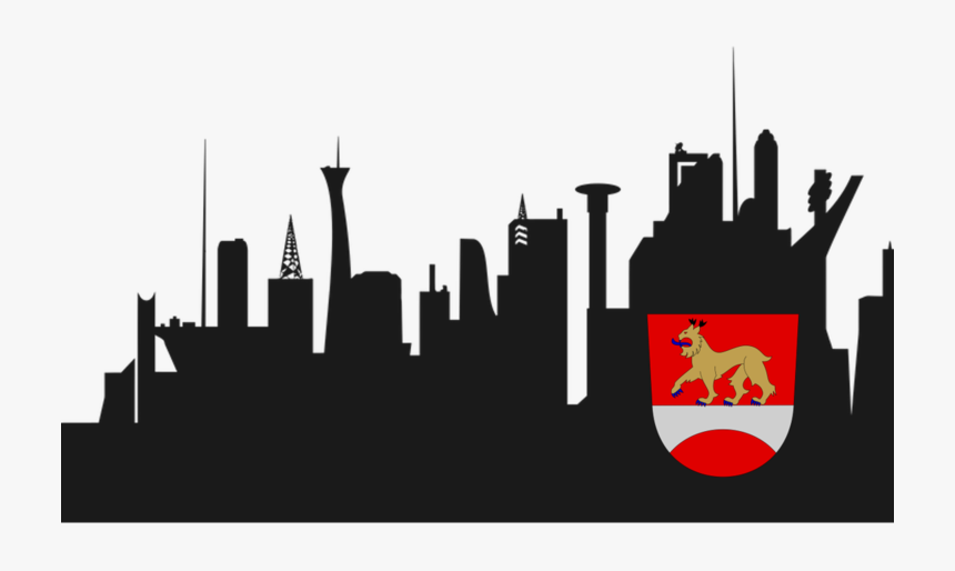 Skylines Silhouette Clip Art - Silhouette City Skyline Png, Transparent Png, Free Download