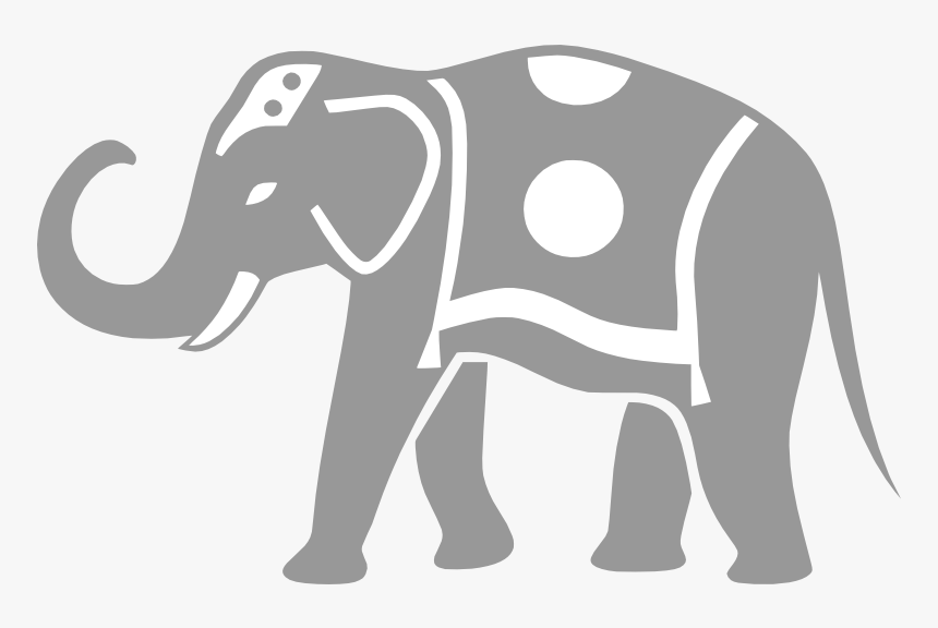 African Elephant Silhouette Clip Art - Kids Elephants, HD Png Download, Free Download