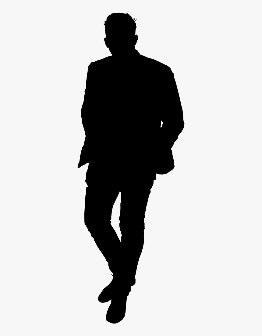Man Standing Silhouette - Man Standing Silhouette Png, Transparent Png, Free Download