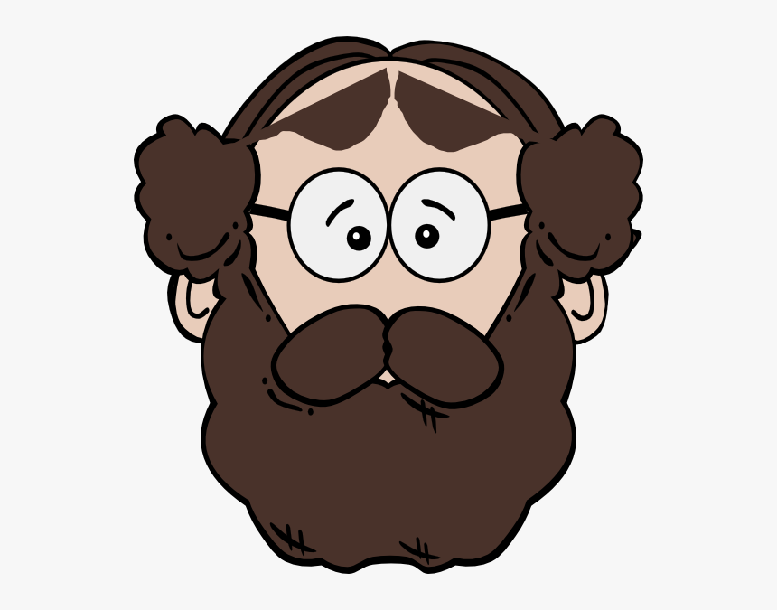 Clip Art At Clker - Man With Beard Clipart, HD Png Download, Free Download