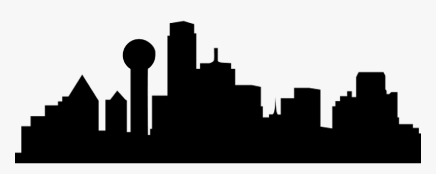 Dallas/fort Worth International Airport Skyline Clip - Dallas Skyline Silhouette, HD Png Download, Free Download