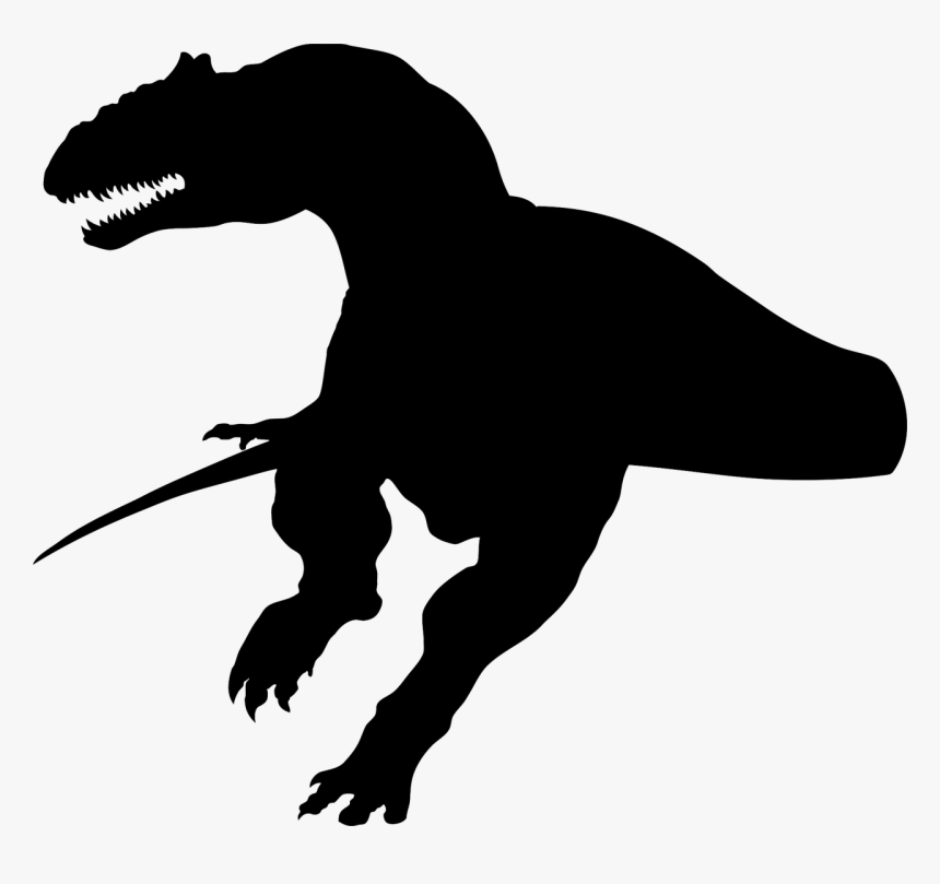 Dinosaur, Dino, The Silhouette, No Background, Gad - Dance Black Cut Out, HD Png Download, Free Download