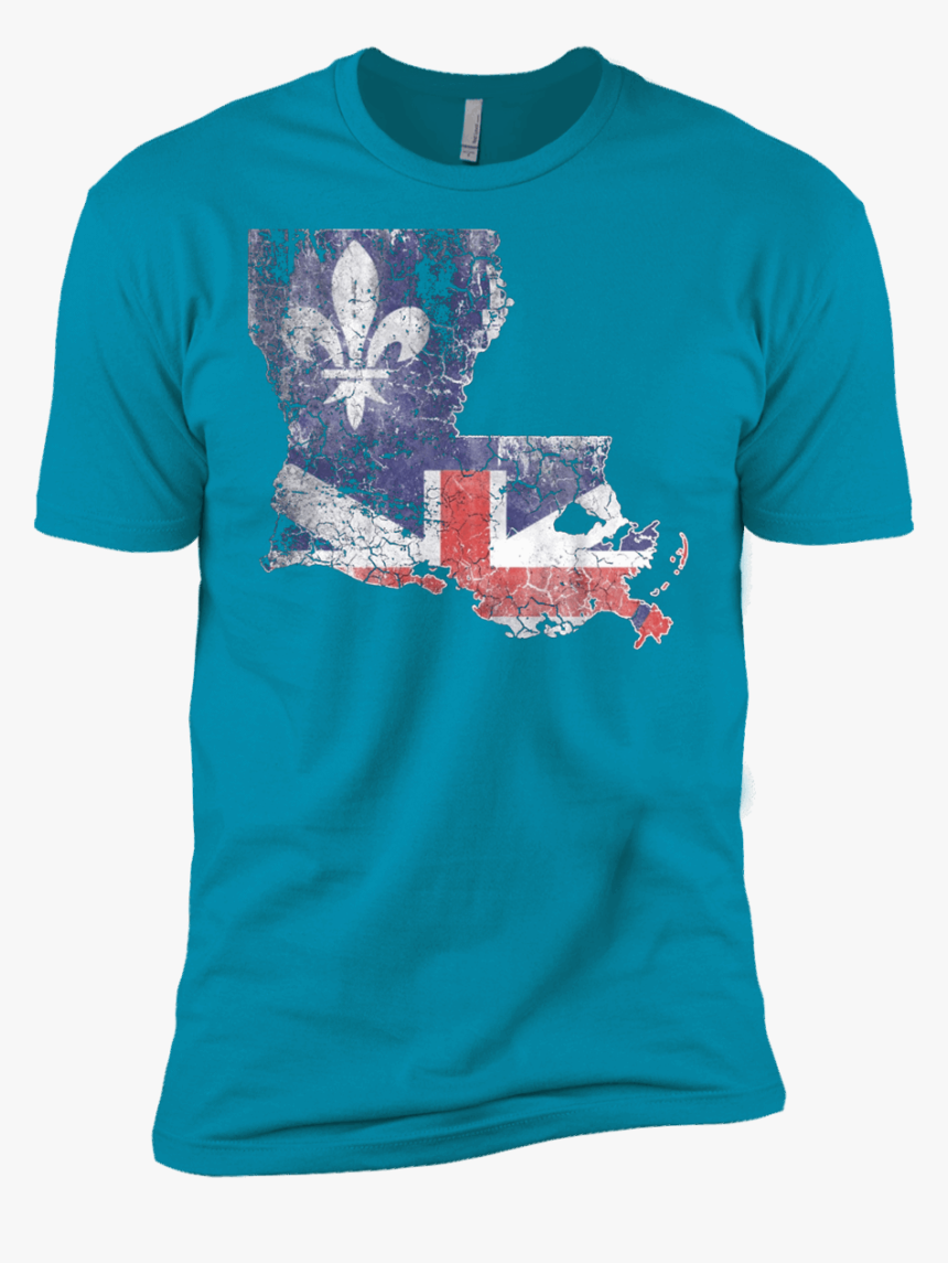 Vintage Baton Rouge Flag Louisiana Outline T Shirt - Active Shirt, HD Png Download, Free Download