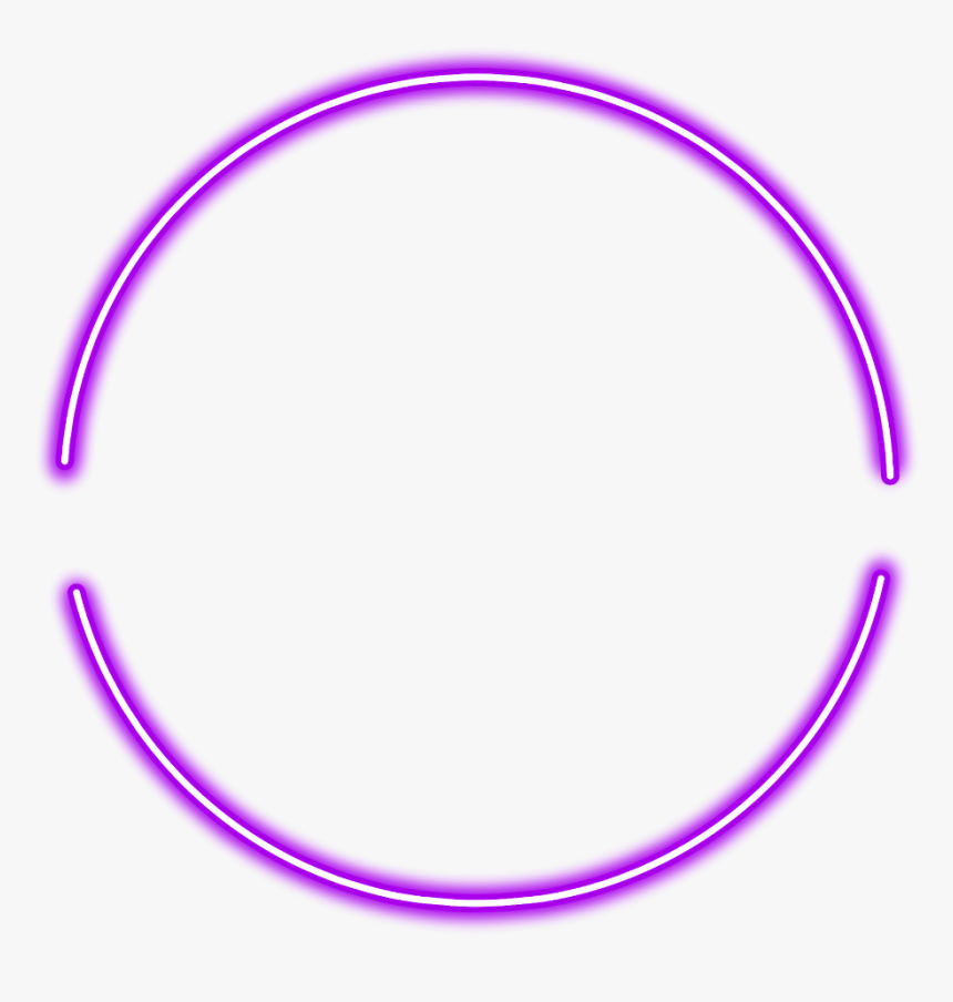 #neon #round #purple #freetoedit #circle #frame #border - Purple Neon Circle Png, Transparent Png, Free Download