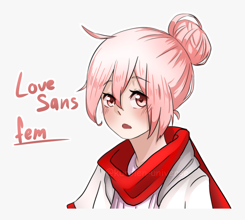 Fem Love ♥
love Sans - Cartoon, HD Png Download, Free Download