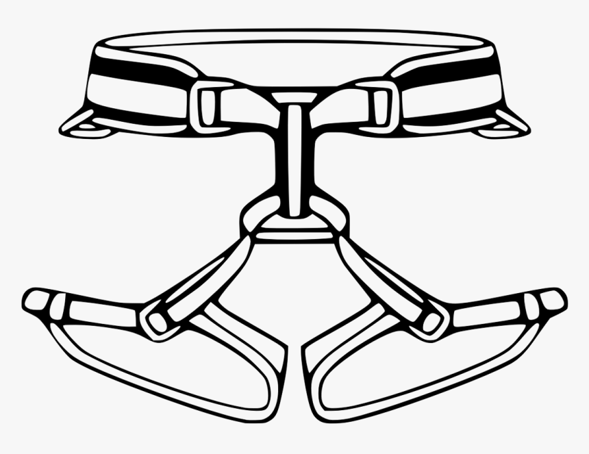 Climbing Harness Drawing Clipart , Png Download - Rock Climbing Harness Clip Art Free, Transparent Png, Free Download