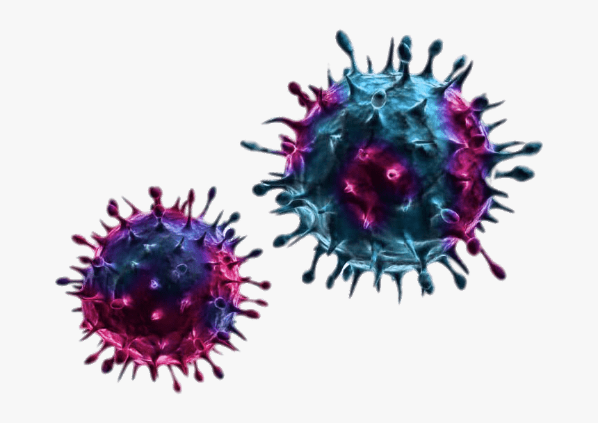 Blue And Purple Viruses - Virus Png, Transparent Png, Free Download