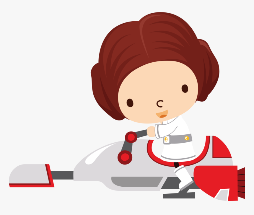 Transparent Starwars Clipart - Star Wars Princess Leia Clip Art, HD Png Download, Free Download