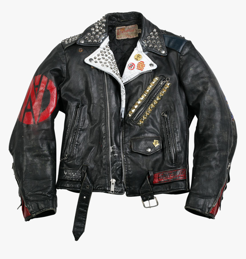 Vintage Punk Jacket - Vintage Leather Jacket Png, Transparent Png, Free Download