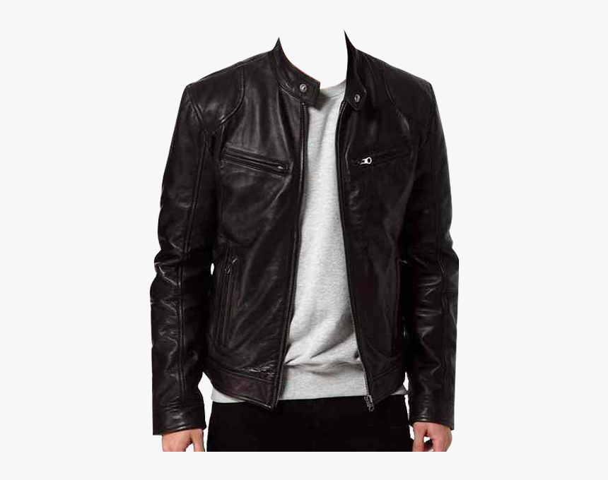 Zipper - Black Leather Jackets Men, HD Png Download, Free Download