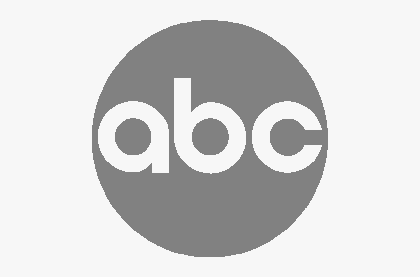 Abc Tv Network Circle A Logo 1962 Present Grey - Abc Network Logo White, HD Png Download, Free Download