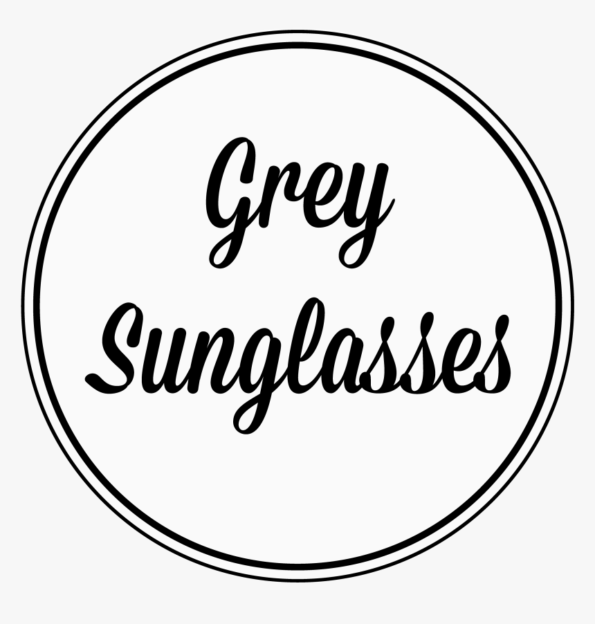Grey Sunglasses - Calligraphy, HD Png Download, Free Download