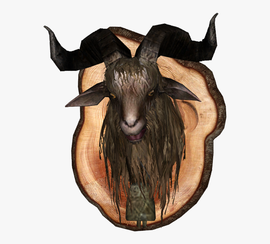 Mounted Goat Head , Png Download - Mounted Goat Head, Transparent Png, Free Download