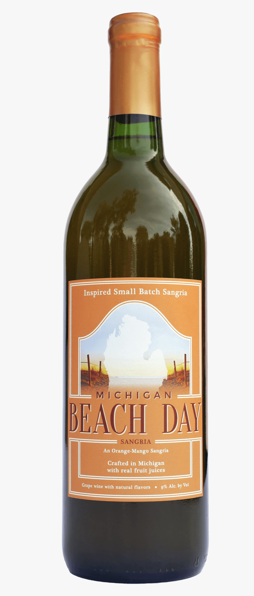 Michigan Beach Day Sangria An Orange-mango Sangria - Glass Bottle, HD Png Download, Free Download