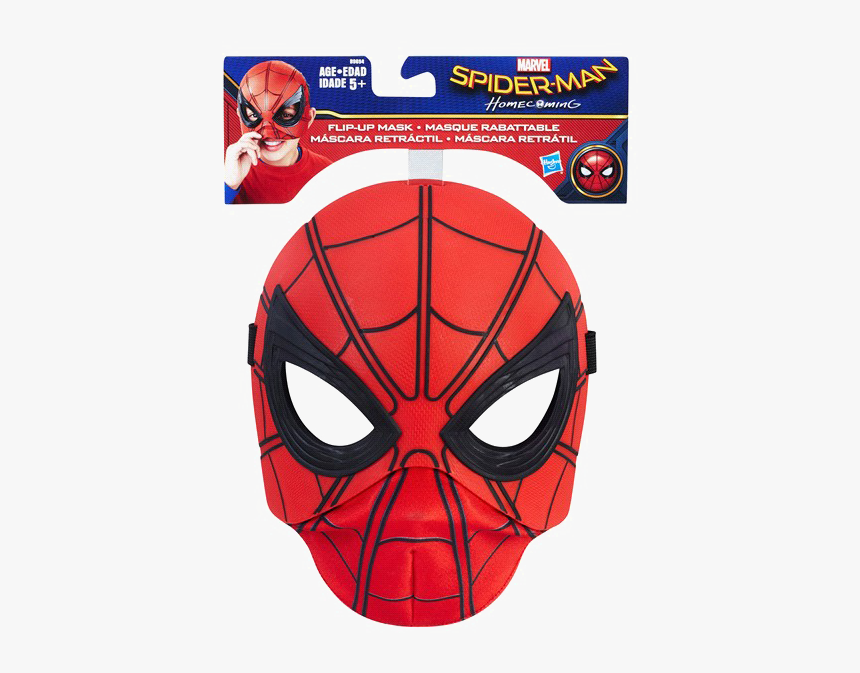 Spider-man Mask Marvel Comics Costume Superhero - Spider Man Homecoming Flip Up Mask, HD Png Download, Free Download