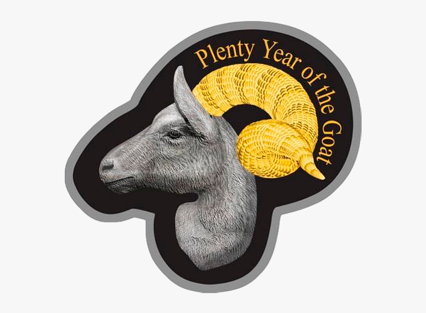 Niue 2015 1$ Irregular Goat Head Year Of The Goat Proof - Premio Top Of Quality, HD Png Download, Free Download