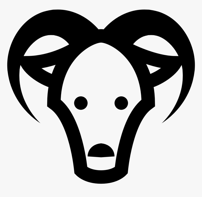 Goats Head Clipart Icon - Cartoon Goat Head Png, Transparent Png, Free Download