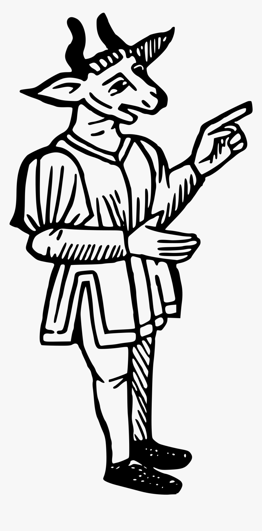 Goat Man Clip Arts - Goat Man Png, Transparent Png, Free Download