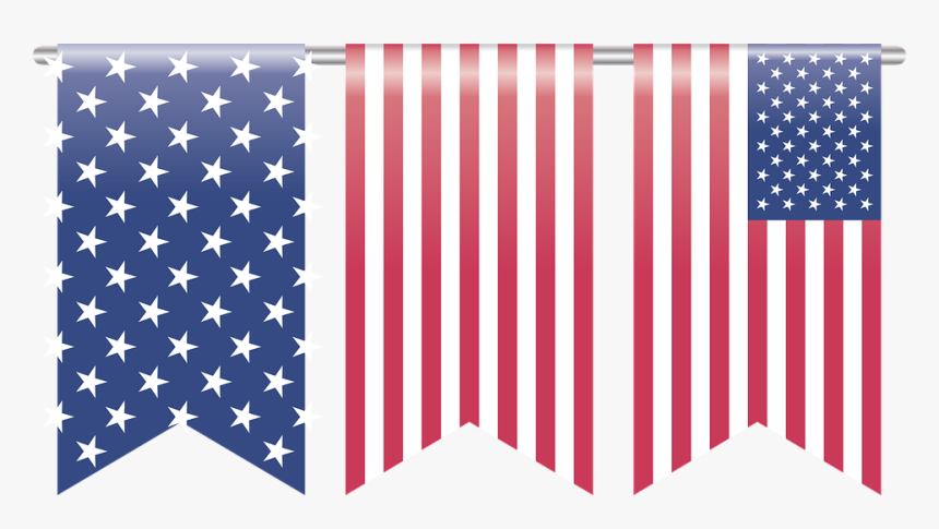 American Flag Banner - Usa Flag Map, HD Png Download, Free Download