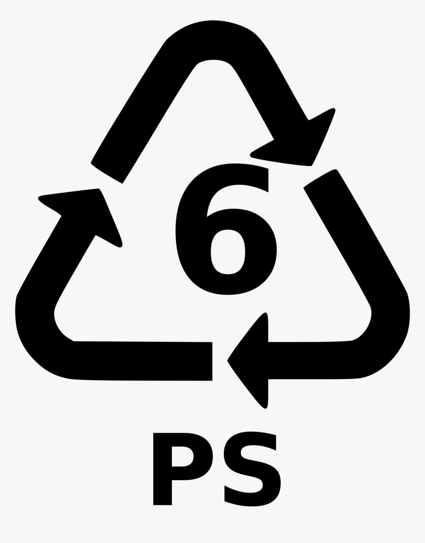 Resin Identification Code 6 Ps Svg - High Impact Polystyrene Symbol, HD Png Download, Free Download