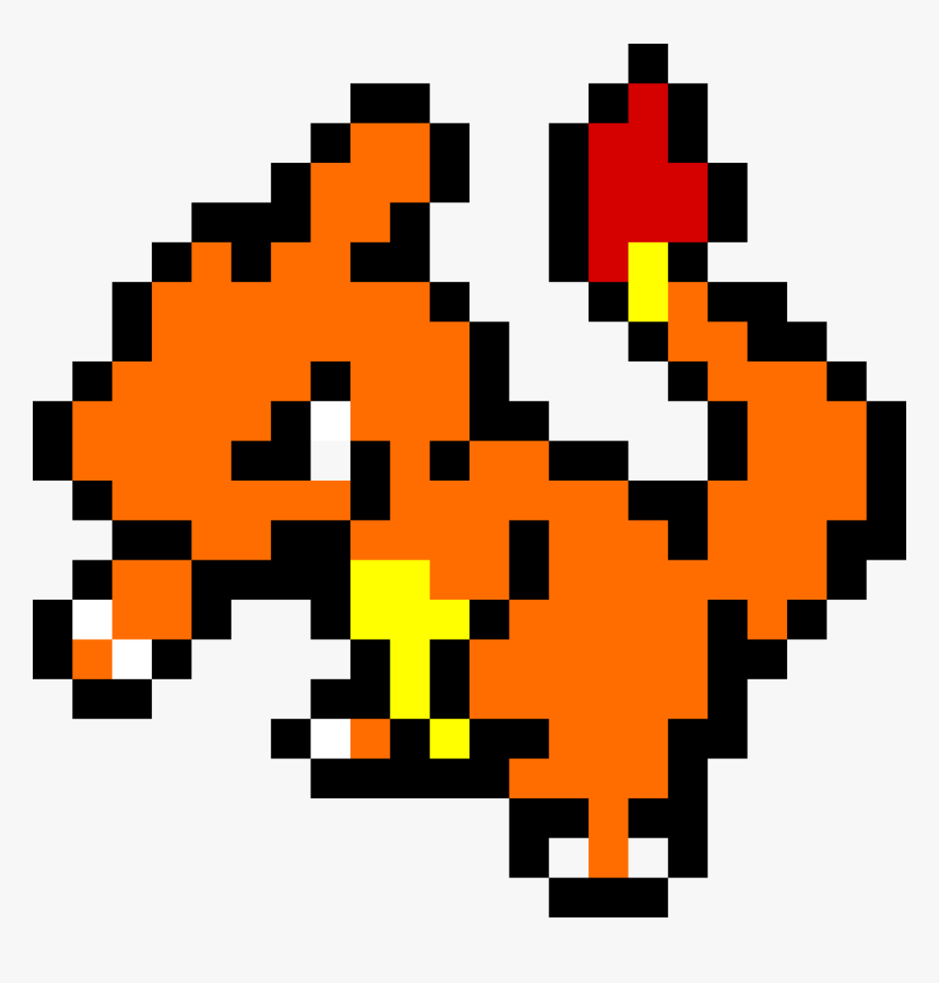 Pokemon Pixel Art Charmeleon , Png Download - Pixel Art Pokemon Charmeleon, Transparent Png, Free Download