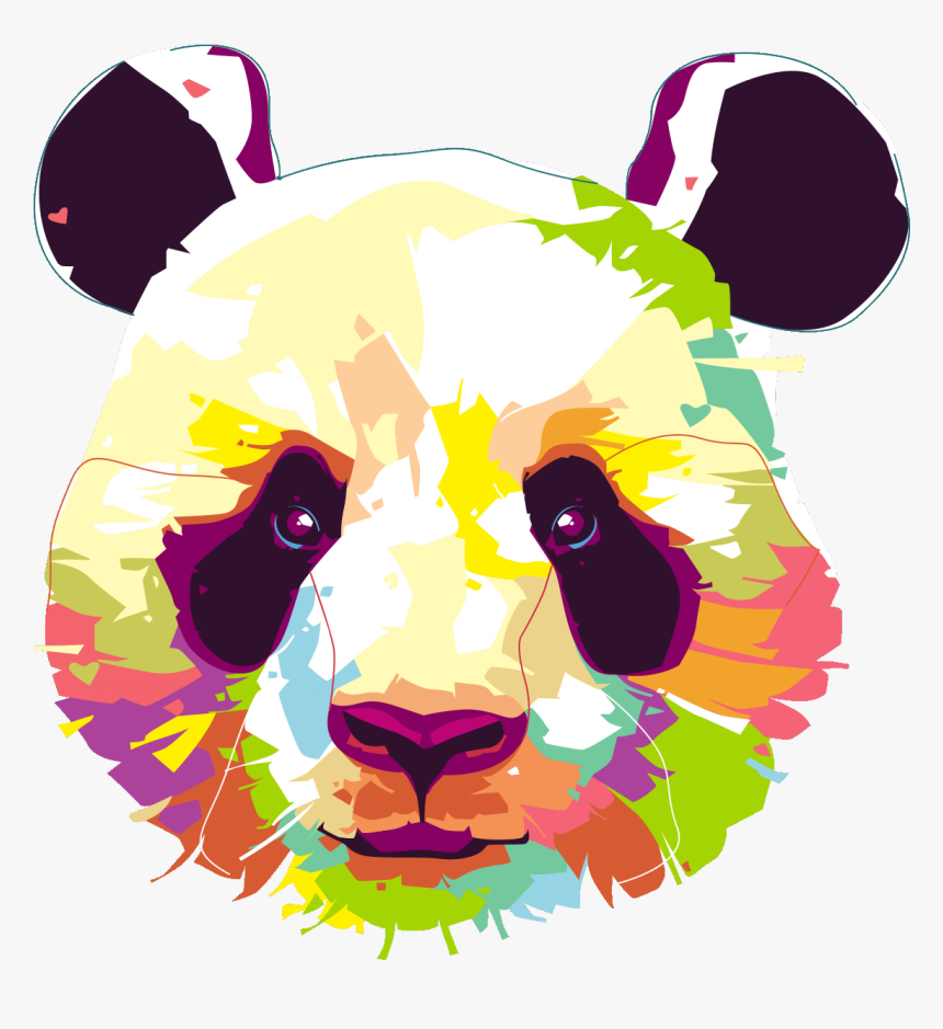 Stickers Panda Pop Art, HD Png Download, Free Download