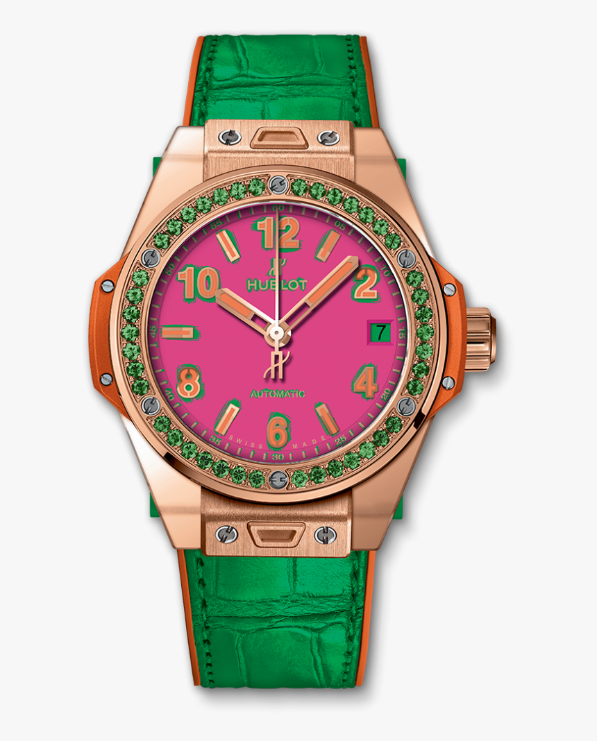 Big Bang One Click Pop Art King Gold Apple - Hublot Pop Art Watch, HD Png Download, Free Download