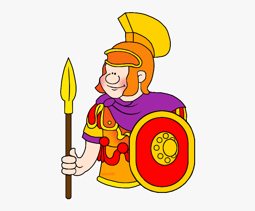 Rome Clip Art By Phillip Martin, Roman Soldier - Romans Clipart, HD Png  Download - kindpng