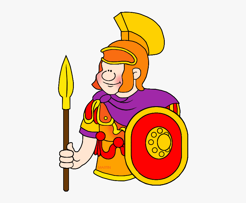 Rome Clip Art By Phillip Martin, Roman Soldier - Romans Clipart, HD Png Download, Free Download