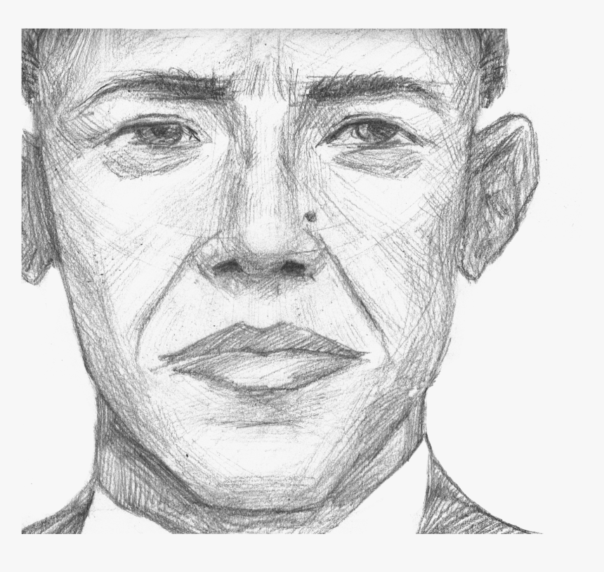 Obama Drawing Sketch - Sketch, HD Png Download, Free Download