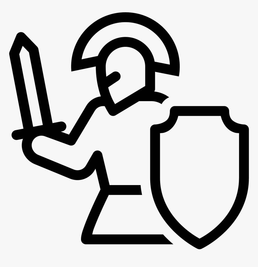 Roman Soldier Filled Icon In Iphone Style - Romano Icon Png, Transparent Png, Free Download