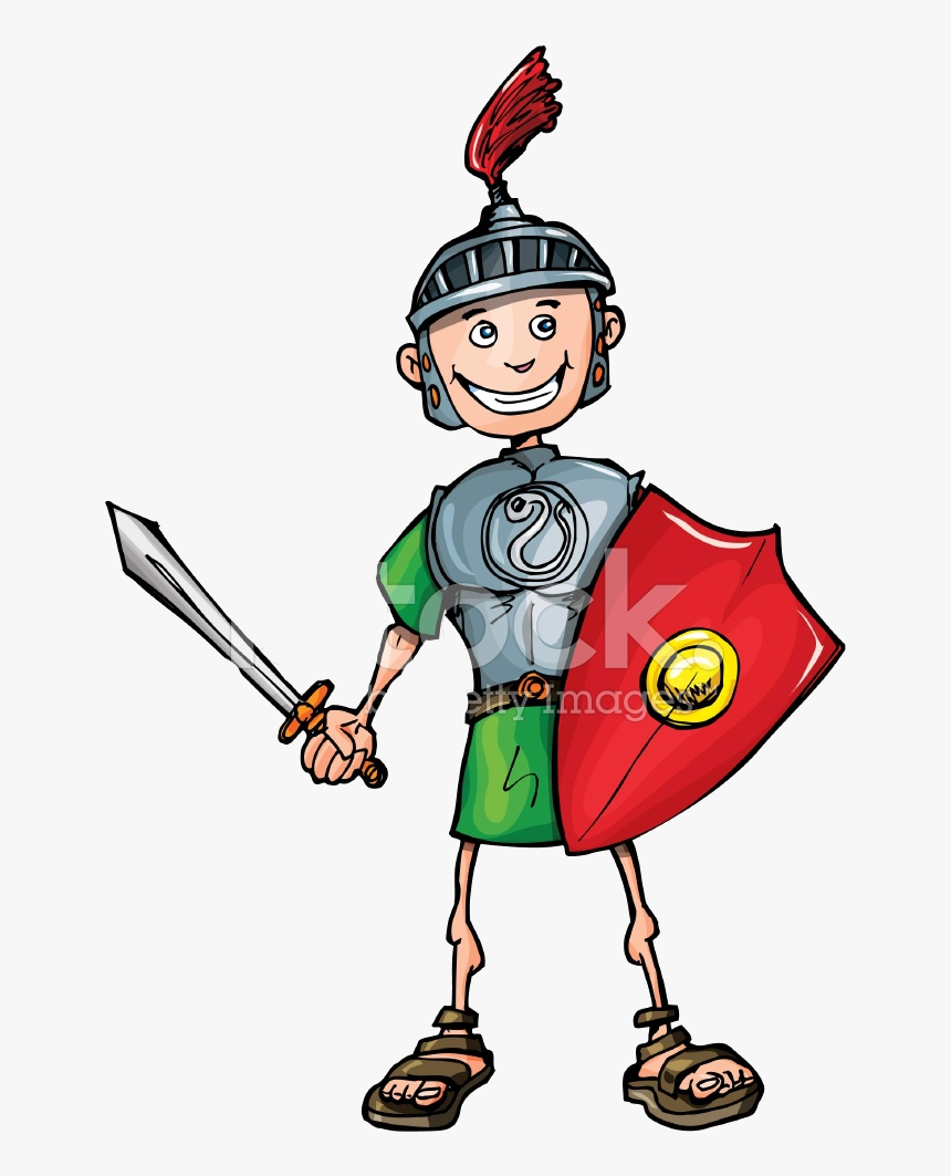Transparent Keep Up The Good Work Clipart - Cartoon With Sword, HD Png Download, Free Download